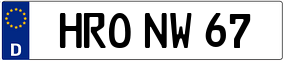 Trailer License Plate
